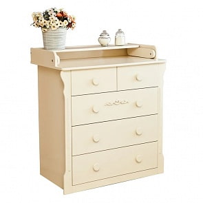 Комод с настилом Красная Звезда С 578 П накладка №6 Шарлотта, слоновая кость (Красная Звезда, КЗ-С 578 П_слоновая кость)