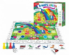 Настольная игра - В мире цвета с Алисой и Никитой (Русский стиль, 03441)