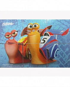 Набор из 6 деревянных кубиков «Турбо» (Играем вместе, C-6-Trsim)