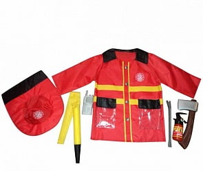 Костюм из серии Важная работа – Форма пожарного, 7 предметов с аксессуарами (Abtoys, PT-00779)
