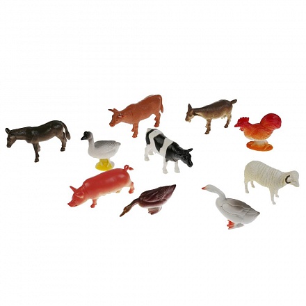 Набор из 10 фигурок - Домашние животные, 10 см  