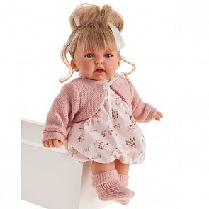 Кукла Лухан в светло-розовом, озвученная, 27 см (Antonio Juans Munecas, 1232)