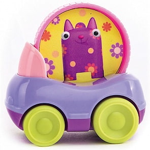 Машинка Кошечка Мяу с кругом (Деревяшки, 18WMN03)