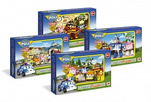 Мини-паззл Robocar Poli 54 элемента (Origami, 00185or)
