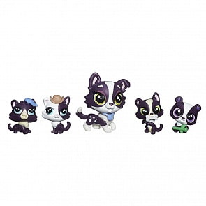 Littlest Pet Shop. Набор - Собаки, серия Удивительная семья  (Hasbro, b1960-b1902)