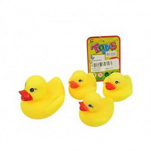 Игрушка для ванной. Утята, 4 штуки (Junfa Toys, 3229j/WA-C1393)