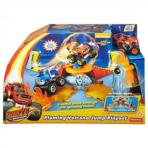 Игровой набор Вспыш - Прыжок через пылающий вулкан (Mattel, DGK85)