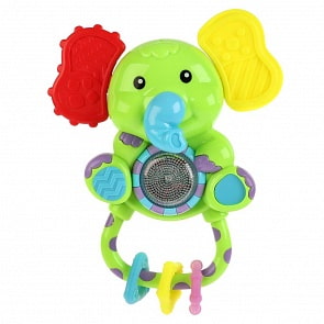 Музыкальная погремушка - Слоник, песни на стихи А. Барто, свет и звук (Умка, ZY733706-R)