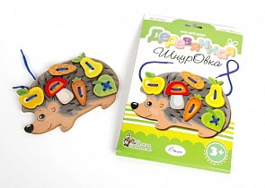 Шнуровка деревянная – Ёжик (Десятое королевство, 01896ДК) Шнуровка деревянная – Ёжик (Десятое королевство, 01896ДК)