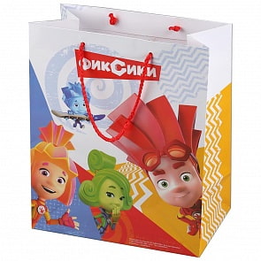 Пакет подарочный – Фиксики, глянцевый  (Играем вместе, CLRBG-FIX-02-1)