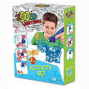 Набор из 2-х 3D-ручек - Вертикаль – Зоопарк, синяя и оранжевая (Redwood, 155254Z)