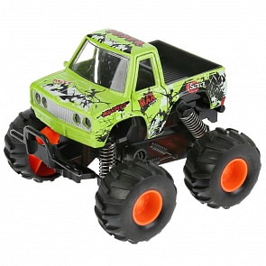 Машина инерционная металлическая - Монстр Джип, 11,5 см (Технопарк, W7733-144-GN)