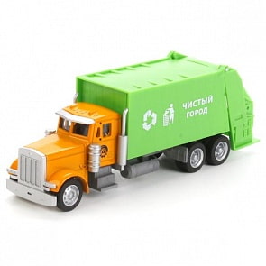 Металлическая машина – Мусоровоз, 16 см, 1:64 (Технопарк, U1401B-4sim)