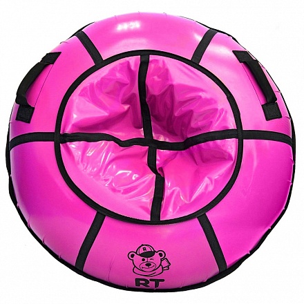 Тюбинг ™RT - с пластиковым дном, цвет розовый, диаметр 100 см 