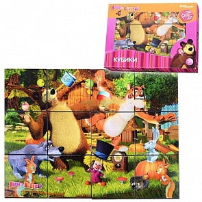 Набор кубиков. Маша и медведь (Step, 87134)