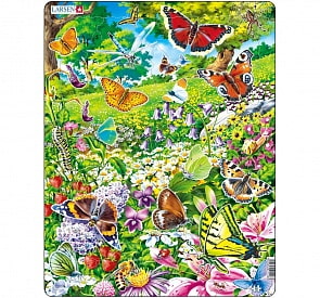 Пазл – Бабочки, 42 элемента (Larsen, FH28k)