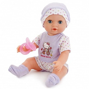 Пупс Hello Kitty, 25 см, 3 функции, пьет и писает, с аксессуарами (Карапуз, Y25DP-789-RU-HK)