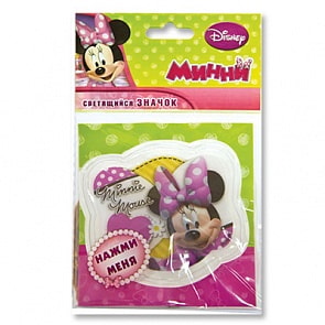 Значок светодиодный Disney Минни (Веселая затея, 1501-2358)