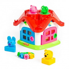 Логический теремок, сортер в сеточке (Полесье, п-9159)