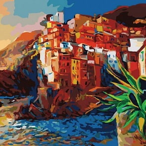 Раскраски по номерам - Картина «Побережье», 40 х 50 см. (Белоснежка, 886-AB)