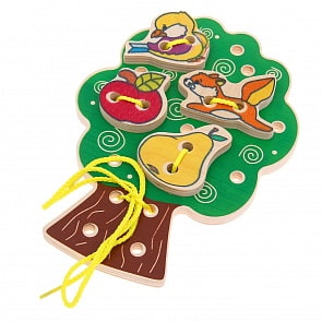 Шнуровка Дерево, 5 деталей (Алатойс, ШД01sim)