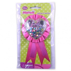 Значок с лентой Disney Минни Маус (Веселая затея, 1507-0811)