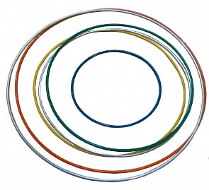 Хулахуп обруч гимнастический двухцветный, диаметр 90 см. (Спортбэби, ОбручЦв.-2)