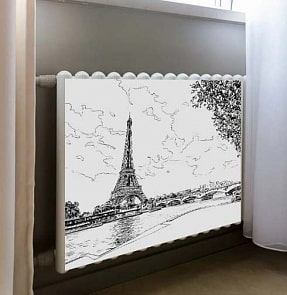 Декор магнитный для радиатора – Эйфелева башня, 50 x 80 cм (Magneticus, RMG-359)