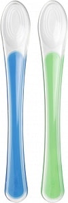 Ложечки для первого прикорма, 2 штуки, синий/зеленый (Tommee Tippee, 44660041-2)