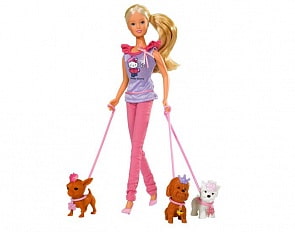 Игровой набор – Штеффи с собачкой и аксессуарами (Simba, 5732786)