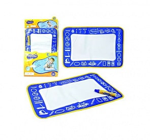 Коврик для рисования с водным маркером AquaArt, моноцветный синий (1toy, Т59437)