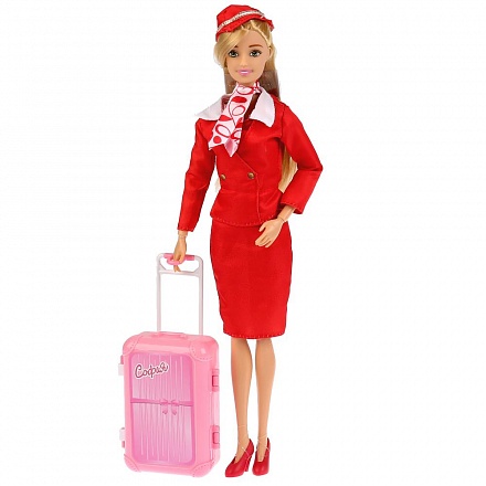 Кукла София Стюардесса, с чемоданом и аксессуарами, 29 см 