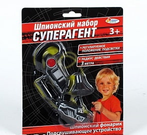 Шпионский набор суперагента с фонариком и подслушивающим устройством (Играем вместе, B866127-Rsim)