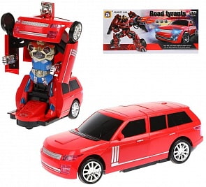 Трансформер Машина-робот электронный, свет, звук (Наша игрушка, 8991)