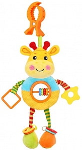 Подвеска с погремушками, пищалкой и шуршалкой большая - Жирафик (Жирафики, 939713)