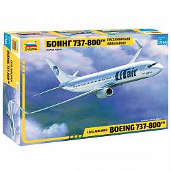 Сборная модель Пассажирский авиалайнер - Боинг 737-300 (ZVEZDA, 7019з) - миниатюра