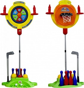 Мульти-игровой центр - Мишень 4 в 1, в пакете (Полесье, п-49704)