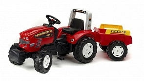 Трактор педальный с прицепом красный, 180 см. (FALK, 1070B)