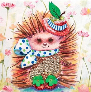 Мозаика из пайеток на холсте Ежиха (Волшебная мастерская, МХ-28)