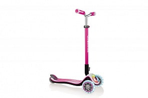 Трехколесный самокат Globber Elite Prime, цвет - розовый (Globber, 444-810)