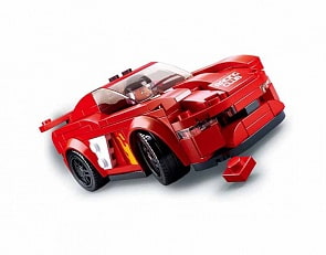 Конструктор - машина с фигуркой, 163 детали (Sluban, M38-B0633D)