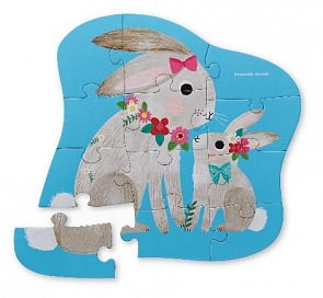 Пазл - Кролик, 12 деталей (Crocodile Creek, 4115-1)