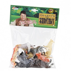 Набор из 12 животных, диких и домашних, 9 см. (Играем вместе, P0409/12Asim)