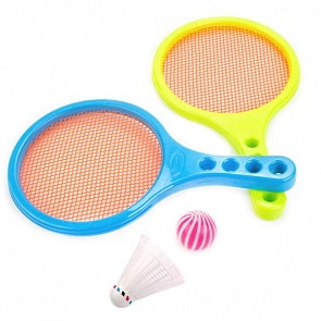 Набор из 2-х детских ракеток 31 см, волана и мяча в сетке (Shantou Gepai, B1627971sim)