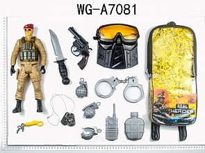 Набор игровой военный в рюкзачке (Junfa Toys, 88787)