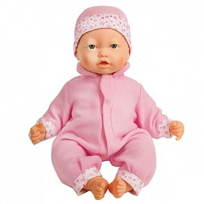 Пупс, 40 см., 11 функций, живая мимика, лепечет, смеется, спит (Карапуз, 16193-RUsim)