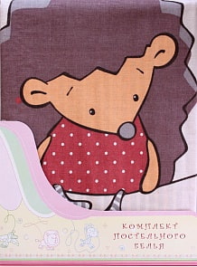 Постельное белье Ёжик Топа-Топ, 3 предмета, цвет – бежевый (Золотой Гусь, 2183-z)