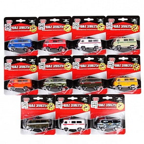 Машина металлическая - УАЗ 39625, масштаб 1:72 (Технопарк, CT12-391-B-BLC) (ассортимент)