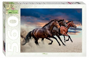 Пазл – Лошади, 560 деталей (Step puzzle, 78093)