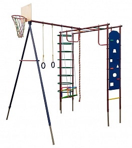 Дачный детский спортивный комплекс Вертикаль Сатурн со скалодромом